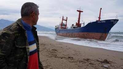 Suriye bandıralı gemi, Anamur'da karaya oturdu