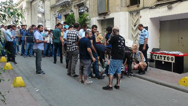 Beyoğlu'nda silahlı yaralama...