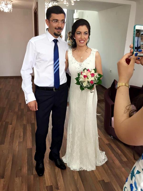 Bisikleti gelin arabası yaptılar