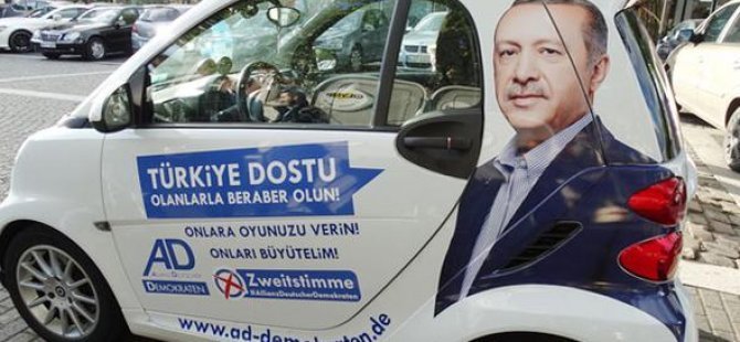 Erdoğan'ın partisi Almanya'da çakıldı
