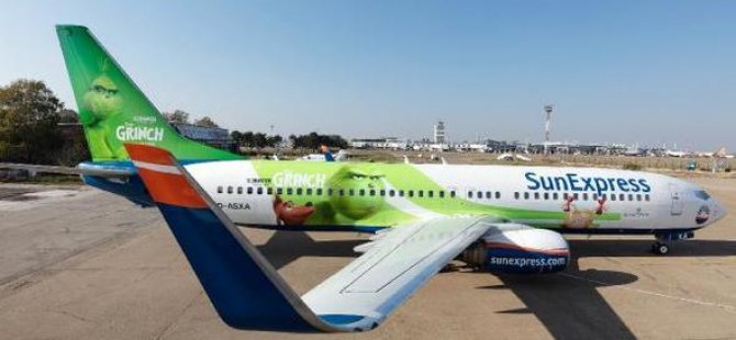 SunExpress uçağına ilginç boyama