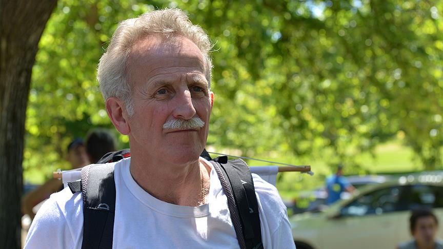 Filistin için 727 kilometre yürüyecek