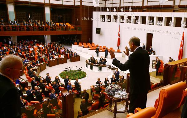 Cumhurbaşkanı Erdoğan, TBMM'nin açılış törenine katıldı (3)