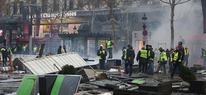 Paris'te 101 kişi gözaltına alındı