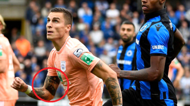 Milli futbolcunun "Çetnik dövmesi" tepki çekti