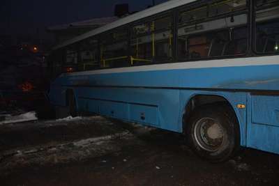 Karabük'te halk otobüsü ile otomobil çarpıştı