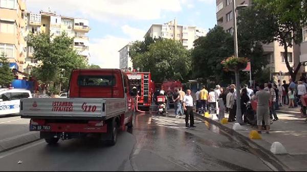 Kozyatağı'nda korkutan yangın
