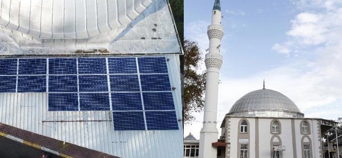 Gurbetçiden caminin elektrik sorununa çözüm