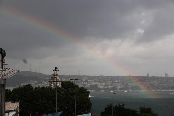 Boğaz'da gökkuşağı manzarası//Ek fotoğraflar