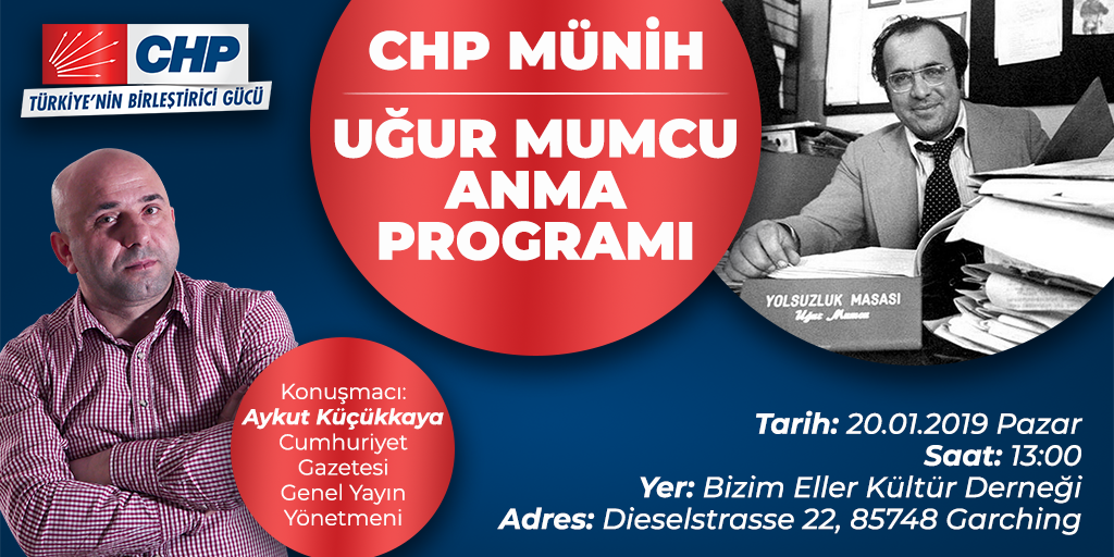 Uğur Mumcu, Münih'te anılacak