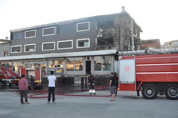 Fırında çıkan yangın korkuttu