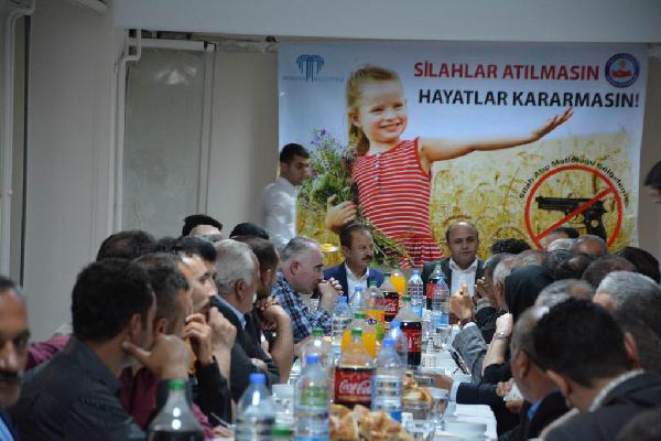 Haymana'da 'Silaha hayır' kampanyası