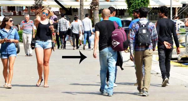 Bodrum'daki park ve bahçeler mülteci kampına döndü