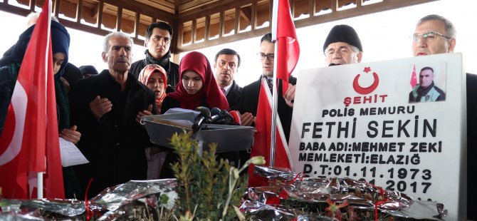 Şehit Fethi Sekin kabri başında anıldı