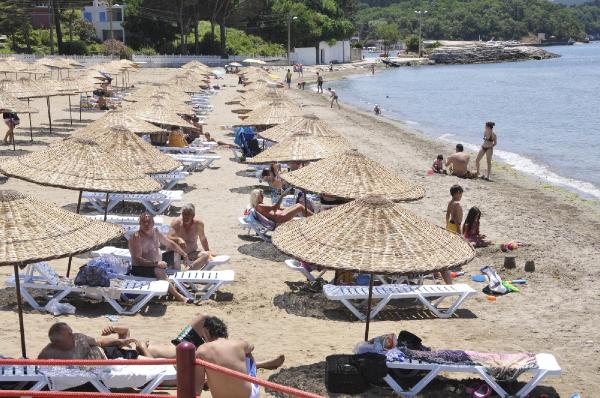 Kandıra sahillerindeki plajlarda hareketlilik başladı