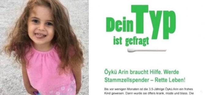 Almanya'da minik Öykü için kampanya