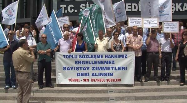 Belediye çalışanlarından 'toplu sözleşme talepli' eylem