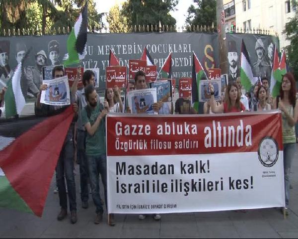 Filistin için İsrail'e boykot eylemi...