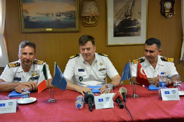 NATO Mayın Görev Grubu Komutası, Türkiye'ye geçti