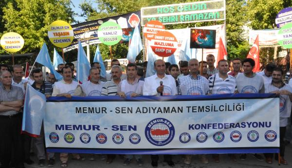 Adıyaman'da Çin yönetimine protesto