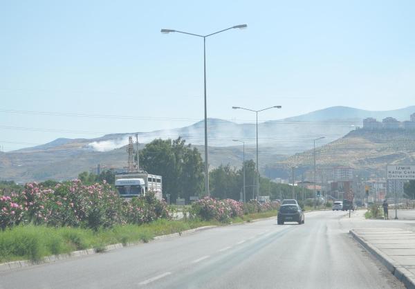 Harmandalı çöplüğünde yangın