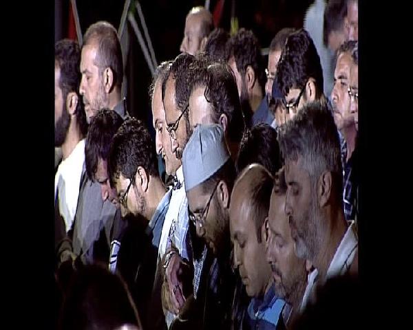 Saraçhane Parkı'nda Mısır darbesinin ikinci yılı protesto edildi