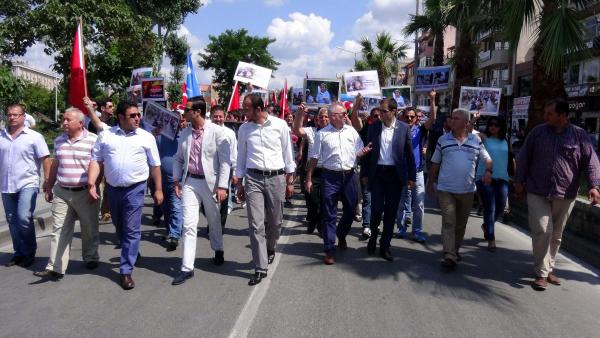 Çanakkale'de ülkücülerden Çin protestosu