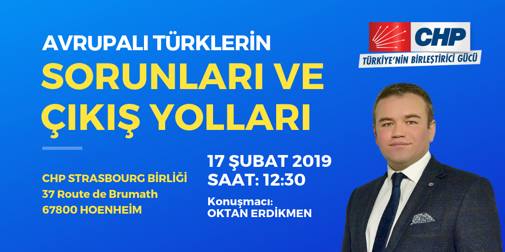 CHP Strazburg'dan Avrupalı Türkler paneli