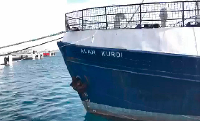Gemiye Alan Kurdi'nin adı verildi