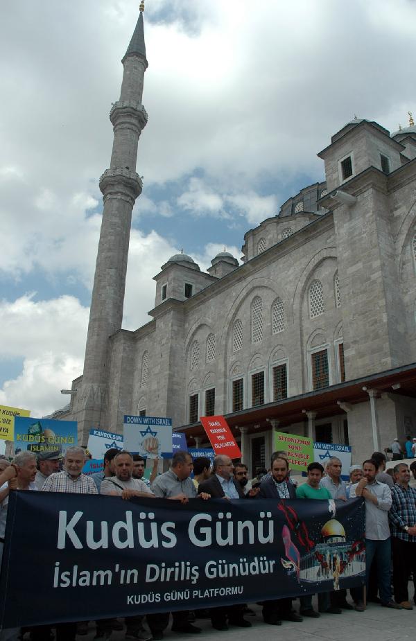 Dünya Kudüs Günü’nde İsrail’i protesto ettiler