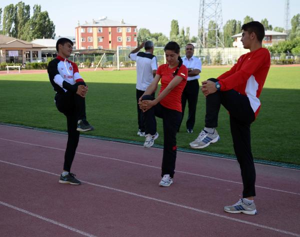 Ağrılı genç atletlerin hedefi, olimpiyatta derece
