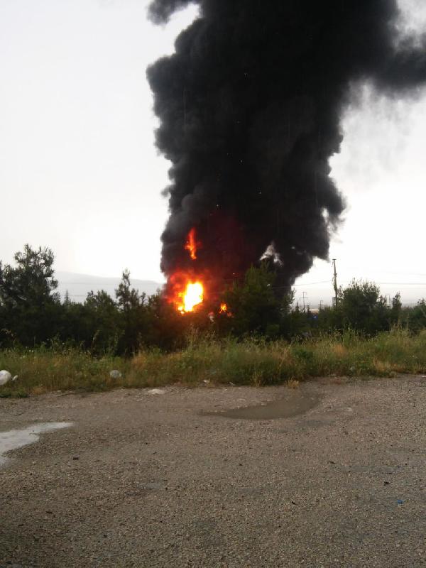Isparta OSB'de fabrikada yangın çıktı (2) - yeniden