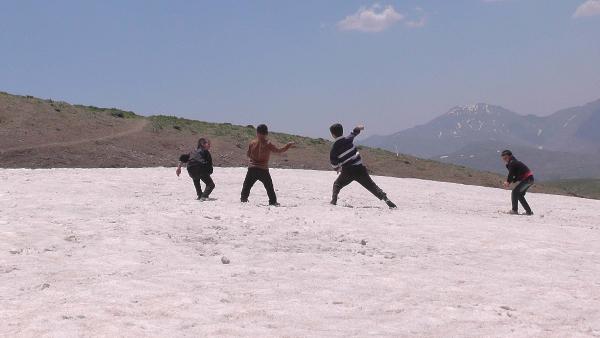 Temmuz ayında kartopu keyfi