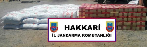 Hakkari'de kaçak çay ve pirinç ele geçirildi