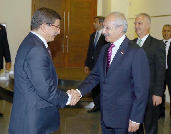 Başbakan Davutoğlu, CHP Genel Merkezi'nde (2)