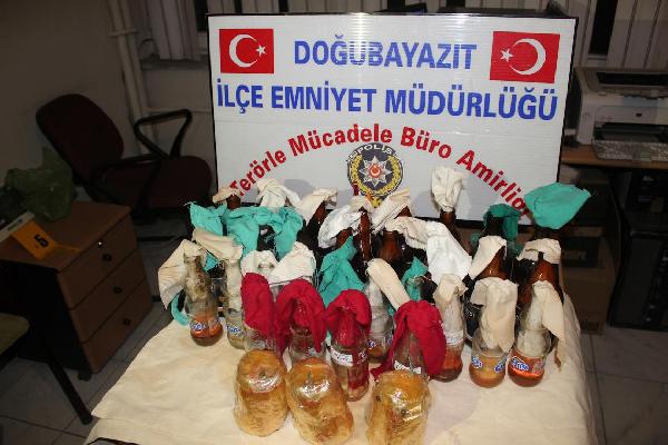 Ağrı'da el yapımı patlayıcı ele geçirildi