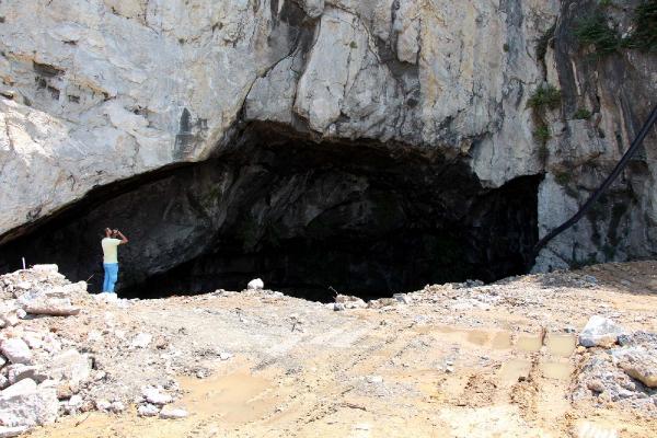 Belediyenin mağaraya atık su boşaltmasına tepki