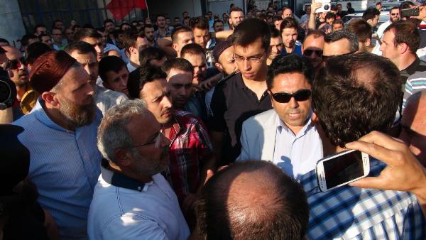 Enpay işçileri ile polis arasında arbede yaşandı