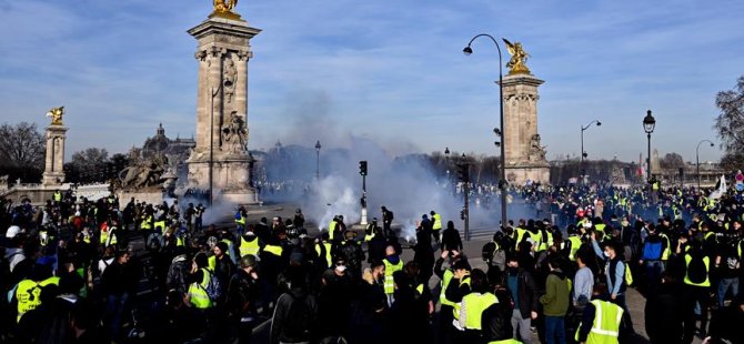 Sarı Yeleklilerin protestoları 14. haftasında