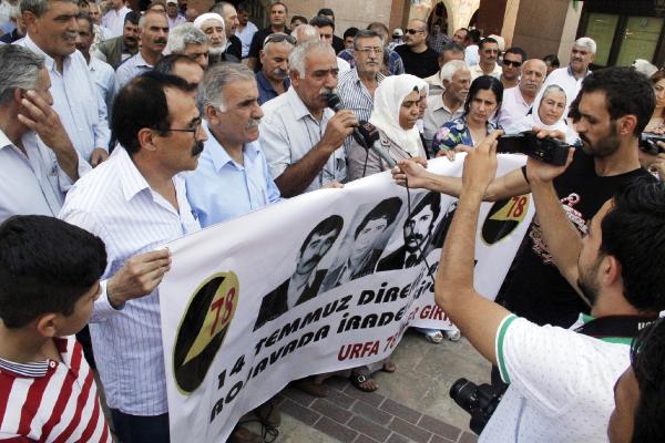 Şanlıurfa’da 78'liler Girişimi üyeleri PKK'lıları andı