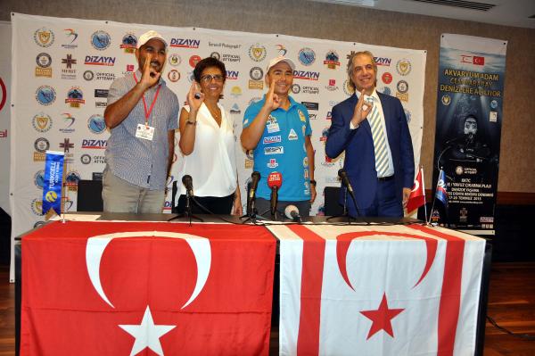 Dalgıç Cem Karabay, dünya rekoru denemesi için KKTC'ye gitti