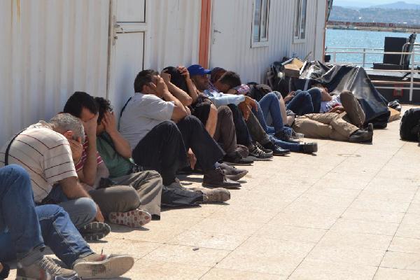 Ayvalık'ta 52 kaçak yakalandı