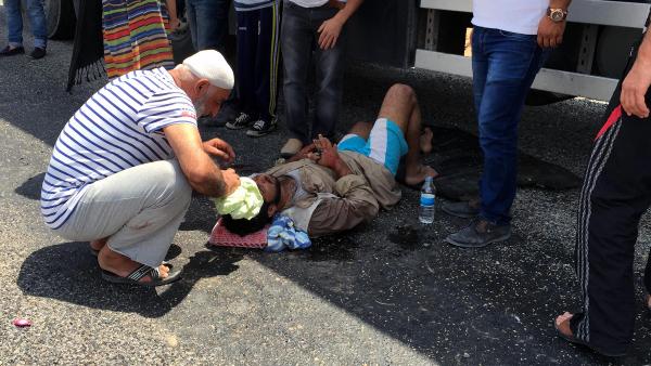 Suriye plakalı otomobil takla attı: 3 yaralı