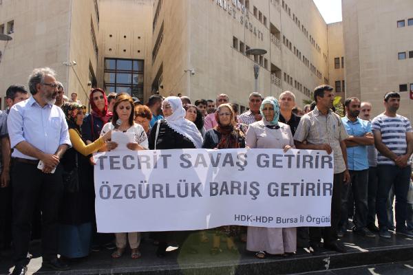 Bursa’da HDP’lilerden 'Öcalan’a özgürlük' eylemi
