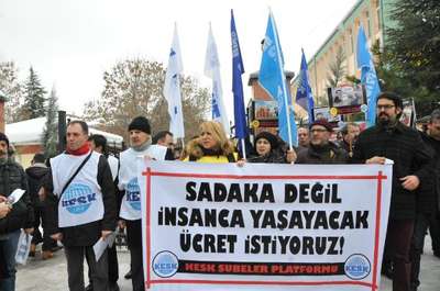 Eskişehir'deki memurlar da bordro yaktı
