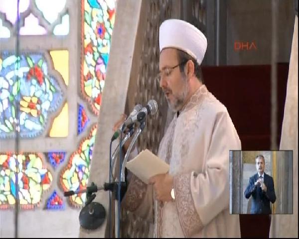 Mehmet Görmez, Sultanahmet Camii'nde bayram namızı kıldırdı