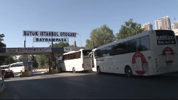 Otogarda tatil dönüşü yoğunluğu