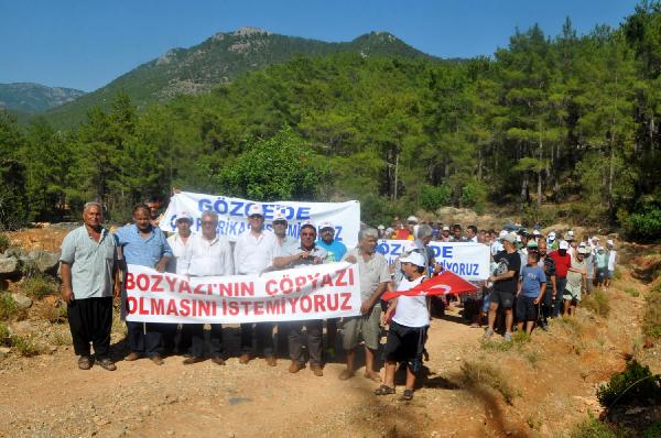 Mersin'de 'çöplük istemiyoruz' eylemi
