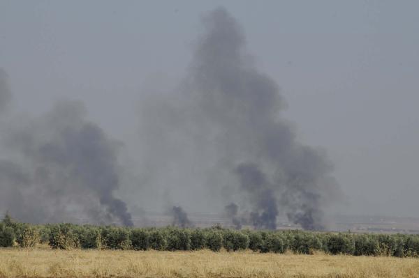 Kilis'in karşısındaki Azez'de çatışmalar yeniden başladı