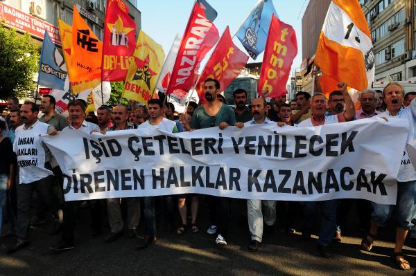 Suruç patlaması Adana'da protesto edildi